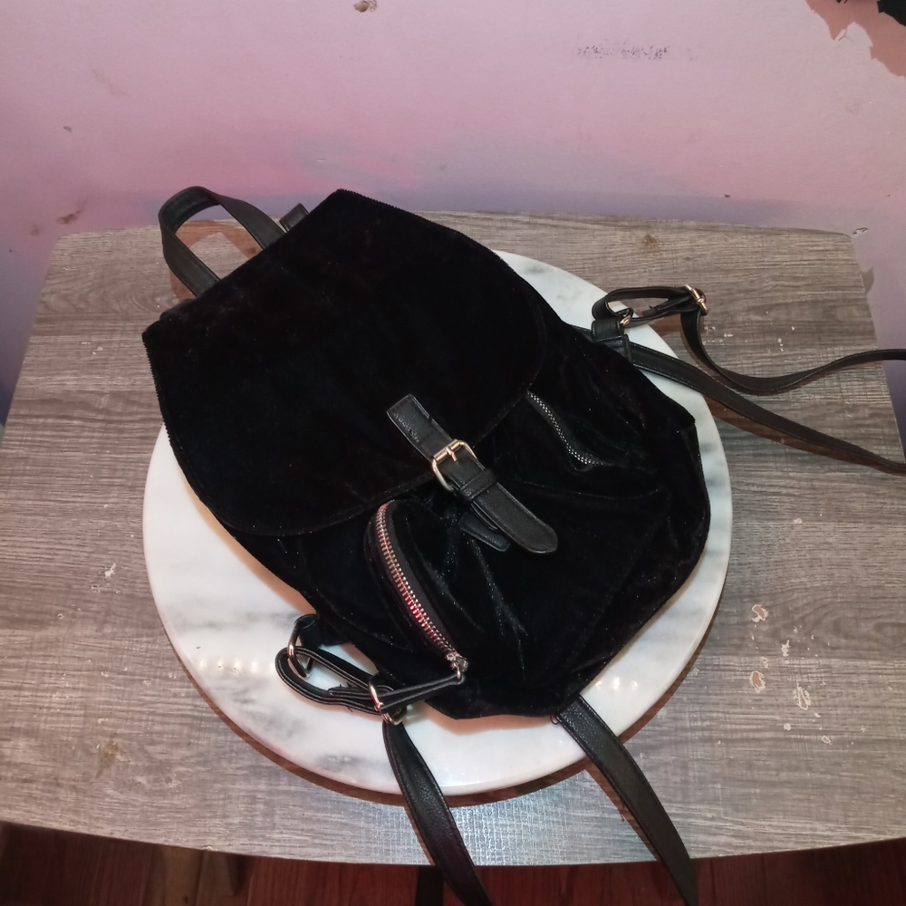 Black Backpack Purse